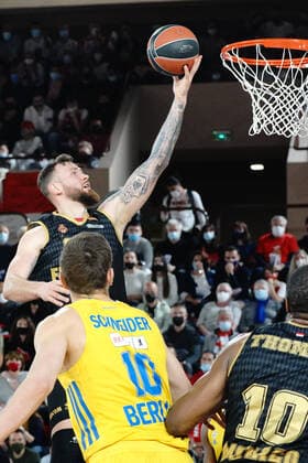 Donatas Motiejunas (AS Monaco) BASKETBALL : Monaco vs Alba Berlin - Euroleague - Monaco - 08 04 2022 NorbertScanella Panoramic 