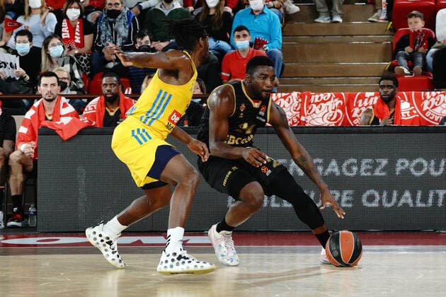 Yakuba Ouattara (AS Monaco) BASKETBALL : Monaco vs Alba Berlin - Euroleague - Monaco - 08 04 2022 NorbertScanella Panoramic 