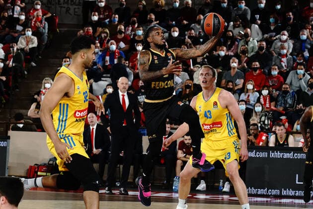 Mike James (AS Monaco) BASKETBALL : Monaco vs Alba Berlin - Euroleague - Monaco - 08 04 2022 NorbertScanella Panoramic 