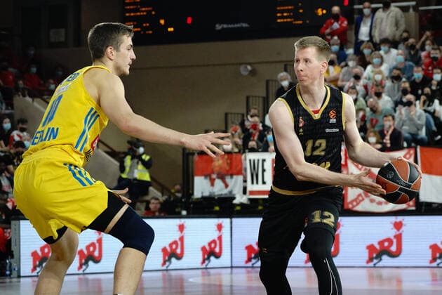 Brock Motum (AS Monaco) BASKETBALL : Monaco vs Alba Berlin - Euroleague - Monaco - 08 04 2022 NorbertScanella Panoramic 