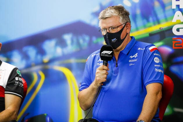SZAFNAUER Otmar, Team Principal of Alpine F1 Team, portrait, press conference, PK, Pressekonferenz during the Formula 1 Heineken Australian Grand Prix 2022, 3rd round of the 2022 FIA Formula One World Championship, WM, Weltmeisterschaft on the Albert Park Circuit, from April 8 to 10, 2022 in Melbourne, Australia - F1 - AUSTRALIAN GRAND PRIX 2022 DPPI Panoramic 00122008__V2_8565.JPG_