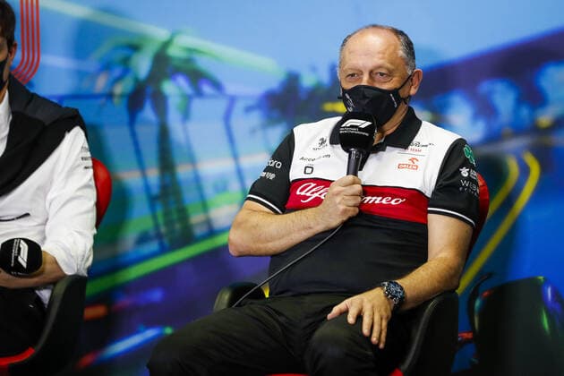 VASSEUR Frederic (fra), Team Principal of Alfa Romeo F1 Team ORLEN, portrait, press conference, PK, Pressekonferenz during the Formula 1 Heineken Australian Grand Prix 2022, 3rd round of the 2022 FIA Formula One World Championship, WM, Weltmeisterschaft on the Albert Park Circuit, from April 8 to 10, 2022 in Melbourne, Australia - F1 - AUSTRALIAN GRAND PRIX 2022 DPPI Panoramic 00122008__V2_8556