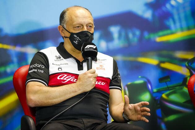 VASSEUR Frederic (fra), Team Principal of Alfa Romeo F1 Team ORLEN, portrait, press conference, PK, Pressekonferenz during the Formula 1 Heineken Australian Grand Prix 2022, 3rd round of the 2022 FIA Formula One World Championship, WM, Weltmeisterschaft on the Albert Park Circuit, from April 8 to 10, 2022 in Melbourne, Australia - F1 - AUSTRALIAN GRAND PRIX 2022 DPPI Panoramic 00122008__V2_8596