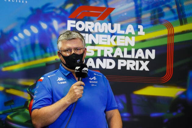 SZAFNAUER Otmar, Team Principal of Alpine F1 Team, portrait, press conference, PK, Pressekonferenz during the Formula 1 Heineken Australian Grand Prix 2022, 3rd round of the 2022 FIA Formula One World Championship, WM, Weltmeisterschaft on the Albert Park Circuit, from April 8 to 10, 2022 in Melbourne, Australia - F1 - AUSTRALIAN GRAND PRIX 2022 DPPI Panoramic 00122008__V2_8615