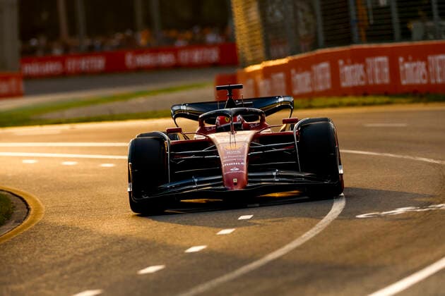 16 Charles Leclerc (MCO, Scuderia Ferrari), F1 Grand Prix of Australia at Melbourne Grand Prix Circuit on April 9, 2022 in Melbourne, Australia. (Photo by HOCH ZWEI) Melbourne Australia