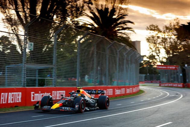11 Sergio Perez (MEX, Oracle Red Bull Racing), F1 Grand Prix of Australia at Melbourne Grand Prix Circuit on April 9, 2022 in Melbourne, Australia. (Photo by HOCH ZWEI) Melbourne Australia