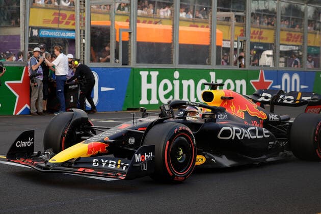 FORMULA 1 ROLEX AUSTRALIAN GRAND PRIX 2022 09.04.2022, Albert-Park, Melbourne, FORMULA 1 ROLEX AUSTRALIAN GRAND PRIX 2022 , im Bild 2.Startplatz für Max Verstappen (NEL), Oracle Red Bull Racing