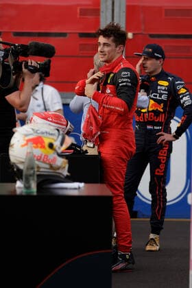 FORMULA 1 ROLEX AUSTRALIAN GRAND PRIX 2022 09.04.2022, Albert-Park, Melbourne, FORMULA 1 ROLEX AUSTRALIAN GRAND PRIX 2022 , im Bild Poleposition für Charles Leclerc (MCO), Scuderia Ferrari