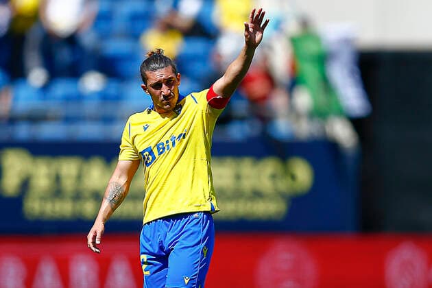 ESP: Cadiz CF-Real Betis. La Liga Santander Luis Alfonso Pacha Espino of Cadiz CF during the La Liga match between Cadiz CF and Real Betis played at Nuevo Mirandilla Stadium on April 9, 2022 in Cadiz, Spain. kpng Copyright: xAntonioxPozox xPRESSINPHOTOx AP_220409_012