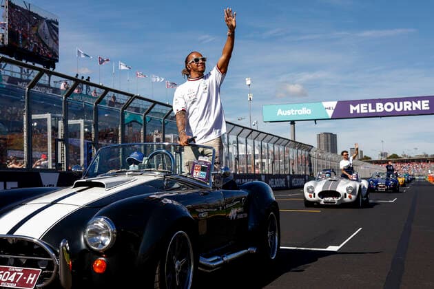 44 Lewis Hamilton (GBR, Mercedes-AMG Petronas F1 Team), F1 Grand Prix of Australia at Melbourne Grand Prix Circuit on April 10, 2022 in Melbourne, Australia. (Photo by HOCH ZWEI) Melbourne Australia
