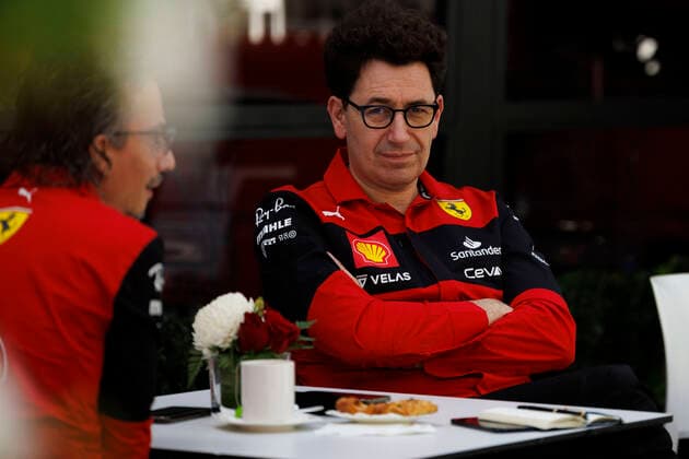 10th April 2022, Albert Park, Melbourne, Australia; FIA Formula 1 Australian Grand Prix, Race Day: Ferrari team principal Mattia Binotto at the Australian Formula 1 Grandprix  ActionPlus12377697 StephenxBlackberry