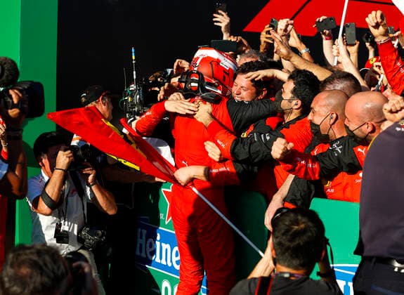 16 Charles Leclerc (MCO, Scuderia Ferrari), F1 Grand Prix of Australia at Melbourne Grand Prix Circuit on April 10, 2022 in Melbourne, Australia. (Photo by HOCH ZWEI) Melbourne Australia