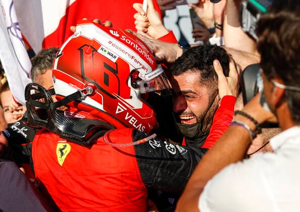 16 Charles Leclerc (MCO, Scuderia Ferrari), F1 Grand Prix of Australia at Melbourne Grand Prix Circuit on April 10, 2022 in Melbourne, Australia. (Photo by HOCH ZWEI) Melbourne Australia