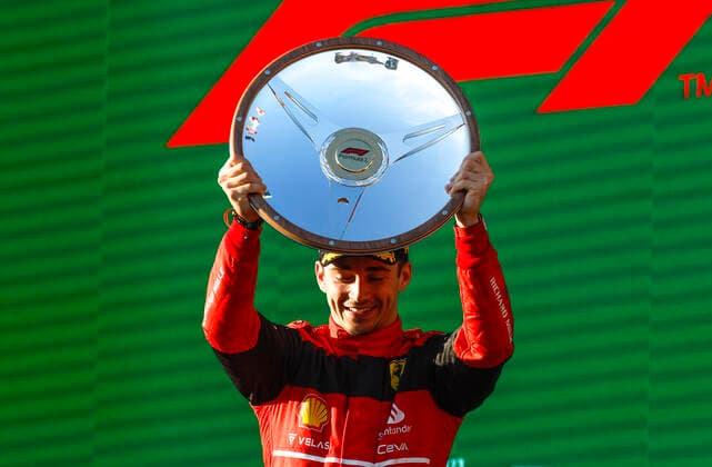 16 Charles Leclerc (MCO, Scuderia Ferrari), F1 Grand Prix of Australia at Melbourne Grand Prix Circuit on April 10, 2022 in Melbourne, Australia. (Photo by HOCH ZWEI) Melbourne Australia
