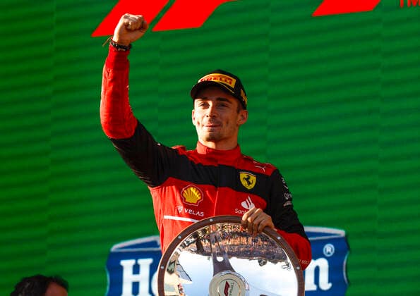 16 Charles Leclerc (MCO, Scuderia Ferrari), F1 Grand Prix of Australia at Melbourne Grand Prix Circuit on April 10, 2022 in Melbourne, Australia. (Photo by HOCH ZWEI) Melbourne Australia