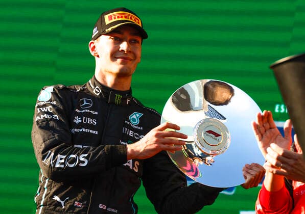 63 George Russell (GBR, Mercedes-AMG Petronas F1 Team), F1 Grand Prix of Australia at Melbourne Grand Prix Circuit on April 10, 2022 in Melbourne, Australia. (Photo by HOCH ZWEI) Melbourne Australia