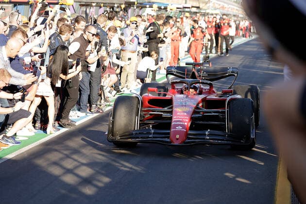 FORMULA 1 ROLEX AUSTRALIAN GRAND PRIX 2022 10.04.2022, Albert-Park, Melbourne, FORMULA 1 ROLEX AUSTRALIAN GRAND PRIX 2022 , im Bild Sieger Charles Leclerc (MCO), Scuderia Ferrari