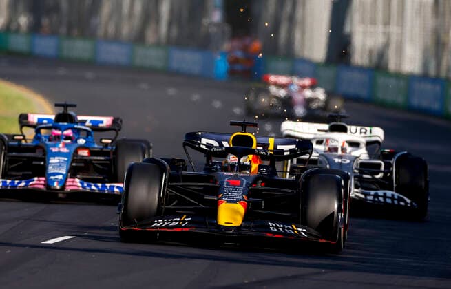 1 Max Verstappen (NLD, Oracle Red Bull Racing), F1 Grand Prix of Australia at Melbourne Grand Prix Circuit on April 10, 2022 in Melbourne, Australia. (Photo by HOCH ZWEI) Melbourne Australia