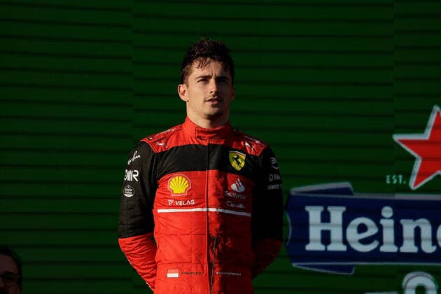 FORMULA 1 ROLEX AUSTRALIAN GRAND PRIX 2022 10.04.2022, Albert-Park, Melbourne, FORMULA 1 ROLEX AUSTRALIAN GRAND PRIX 2022 , im Bild Podium: Sieger Charles Leclerc (MCO), Scuderia Ferrari