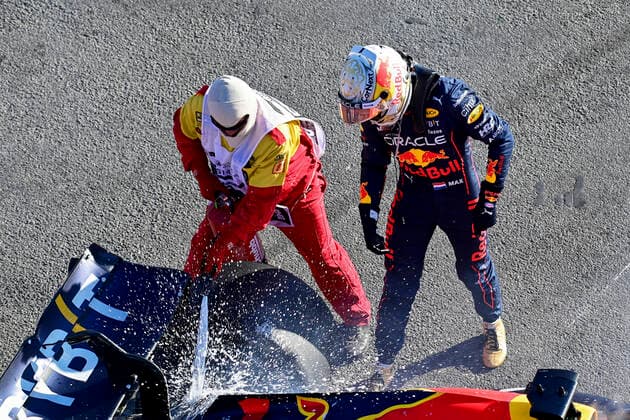 1 Max Verstappen (NLD, Oracle Red Bull Racing), F1 Grand Prix of Australia at Melbourne Grand Prix Circuit on April 10, 2022 in Melbourne, Australia. (Photo by HOCH ZWEI) Melbourne Australia