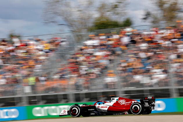 77 Valtteri Bottas (FIN, Alfa Romeo F1 Team ORLEN), F1 Grand Prix of Australia at Melbourne Grand Prix Circuit on April 10, 2022 in Melbourne, Australia. (Photo by HOCH ZWEI) Melbourne Australia
