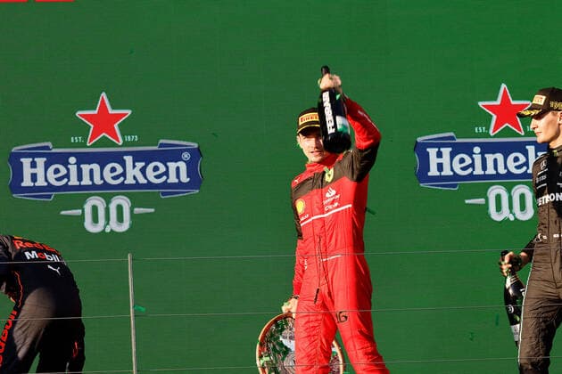 FORMULA 1 ROLEX AUSTRALIAN GRAND PRIX 2022 10.04.2022, Albert-Park, Melbourne, FORMULA 1 ROLEX AUSTRALIAN GRAND PRIX 2022 , im Bild Sieger Charles Leclerc (MCO), Scuderia Ferrari