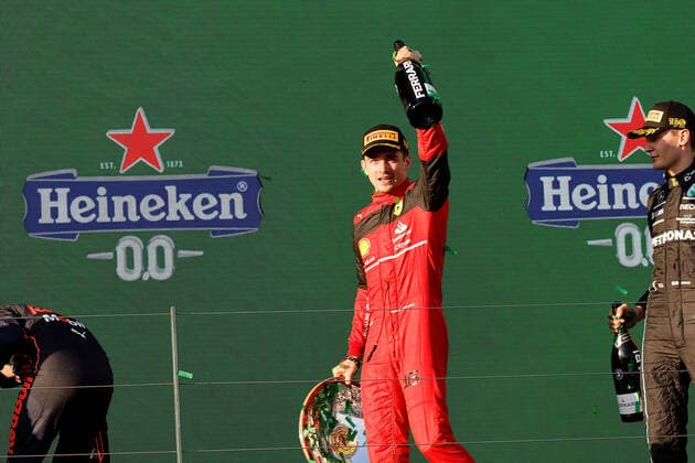 FORMULA 1 ROLEX AUSTRALIAN GRAND PRIX 2022 10.04.2022, Albert-Park, Melbourne, FORMULA 1 ROLEX AUSTRALIAN GRAND PRIX 2022 , im Bild Sieger Charles Leclerc (MCO), Scuderia Ferrari