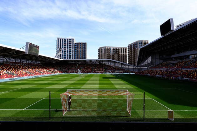 10th April 2022, Brentford Community Stadium, London, England; Premier League football, Brentford versus West Ham; General view of Brentford Community Stadium and pitch  ActionPlus12377739 JohnxPatrickxFletcher