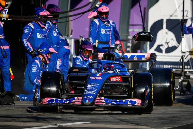 14 Fernando Alonso (ESP, BWT Alpine F1 Team), F1 Grand Prix of Australia at Melbourne Grand Prix Circuit on April 10, 2022 in Melbourne, Australia. (Photo by HOCH ZWEI) Melbourne Australia
