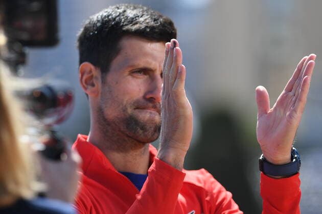 Tennis, ATP-Tunier in Monte Carlo, Training Tennis : Monte Carlo 2022 - Monaco - Djokovic - Serbie Tennis : Monte Carlo 2022 - Monaco - 10 04 2022 ChrysleneCaillaud Panoramic 