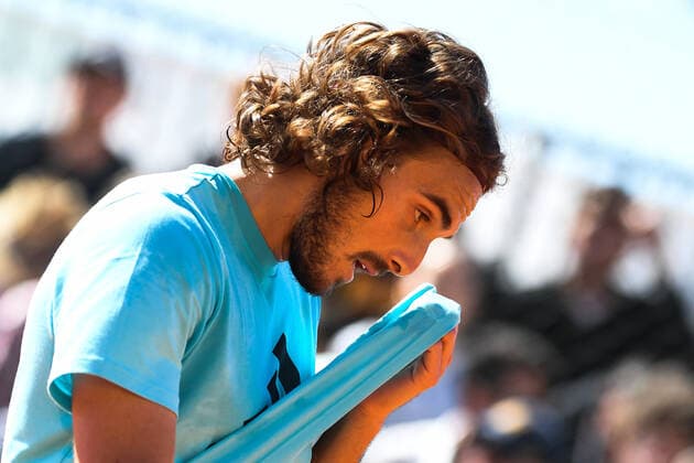 Tennis : Monte Carlo 2022 - Monaco - Tsitsipas - Grece Tennis : Monte Carlo 2022 - Monaco - 10 04 2022 ChrysleneCaillaud Panoramic 