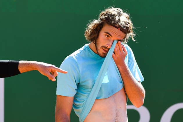 Tennis : Monte Carlo 2022 - Tsitsipas - Grece Tennis : Monte Carlo 2022 - Monaco - 10 04 2022 ChrysleneCaillaud Panoramic 