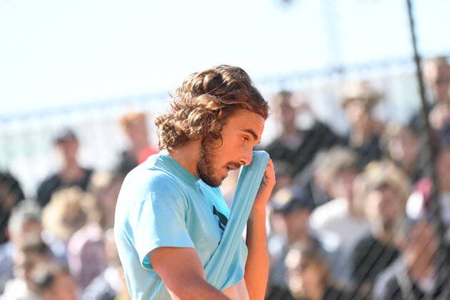 Tennis : Monte Carlo 2022 - Tsitsipas - Grece Tennis : Monte Carlo 2022 - Monaco - 10 04 2022 ChrysleneCaillaud Panoramic 