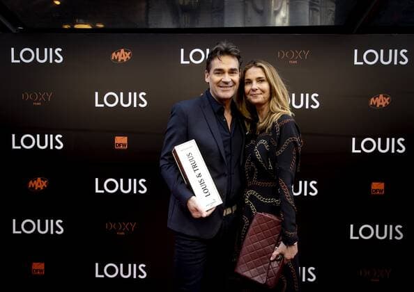 AMSTERDAM - Jeroen van der Boom and Dany de Wit on the red carpet prior to the premiere of LOUIS. The documentary is about the life of national coach Louis van Gaal. ANP KIPPA KOEN VAN WEEL xVIxANPxSportx xxANPxIVx