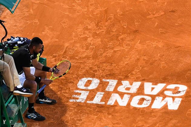 Sport Themen der Woche KW15 Sport Bilder des Tages Tennis : Monte Carlo 2022 - Jo Wilfried Tsonga - France Tennis : Monte Carlo 2022 - Monaco - 11 04 2022 ChrysleneCaillaud Panoramic 