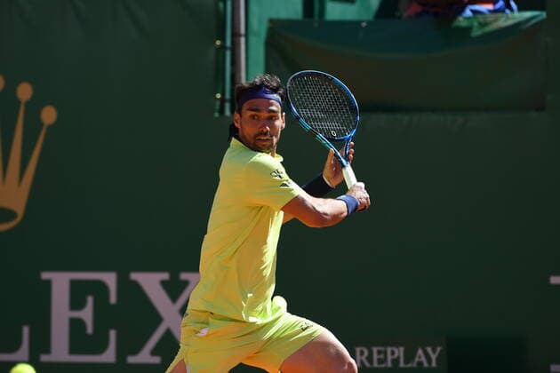 Tennis : Monte Carlo 2022 - Fognini - Italie Tennis : Monte Carlo 2022 - Monaco - 11 04 2022 ChrysleneCaillaud Panoramic 