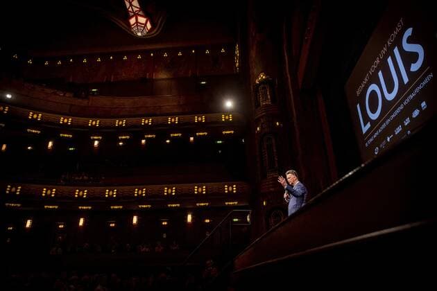 2022-04-11 23:12:26 AMSTERDAM - Louis van Gaal on stage during the premiere of LOUIS. The documentary is about the life of national coach Louis van Gaal. ANP KIPPA KOEN VAN WEEL netherlands out - belgium out Amsterdam xVIxxIVx