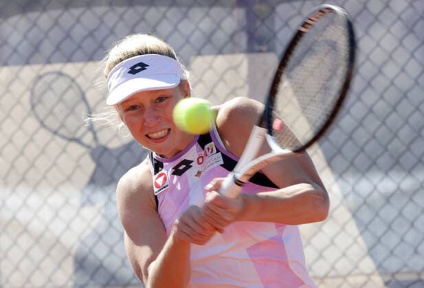TENNIS - Billie Jean King Cup 2022 ANTALYA,TURKEY,12.APR.22 - TENNIS - Billie Jean King Cup, Europe Africa Group I. Image shows Sinja Kraus (AUT).  GEPAxpictures xWalterxLuger