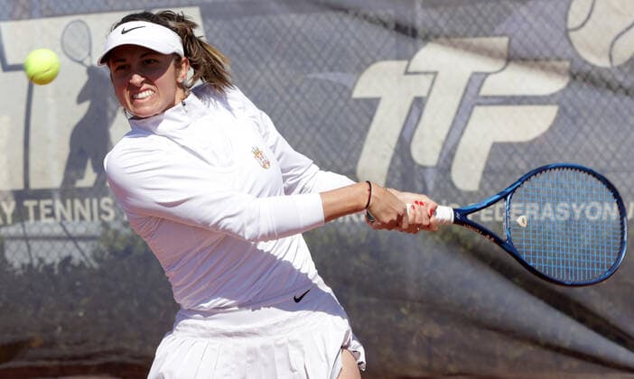 TENNIS - Billie Jean King Cup 2022 ANTALYA,TURKEY,12.APR.22 - TENNIS - Billie Jean King Cup, Europe Africa Group I. Image shows Dejana Radanovic (SRB).  GEPAxpictures xWalterxLuger