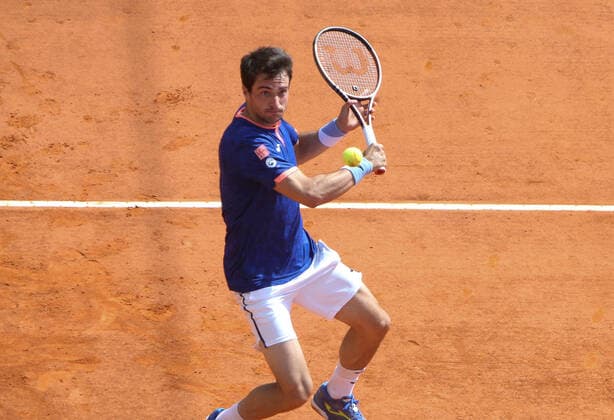 Pedro Martinez of Spain during the Rolex Monte-Carlo Masters 2022, ATP, Tennis Herren Masters 1000 tennis tournament on April 12, 2022 at Monte-Carlo Country Club in Roquebrune-Cap-Martin, France - TENNIS : Tournoi ATP -Rolex Monte Carlo Masters - 12 04 2022 LaurentLairys Panoramic 