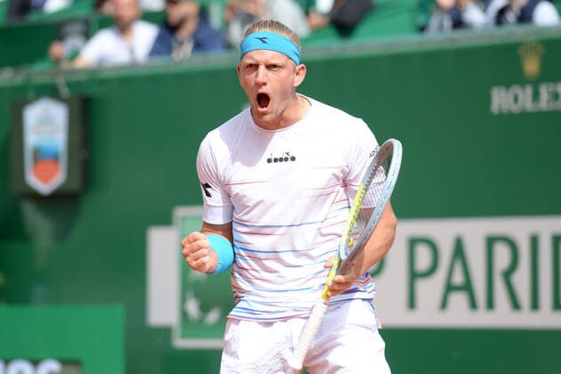 Tennis Rolex Monte-Carlo Masters 2022, ALEJANDRO DAVIDOVICH FOKINA, joy, celebration TENNIS 2022 ROLEX MONTE-CARLO MASTERS