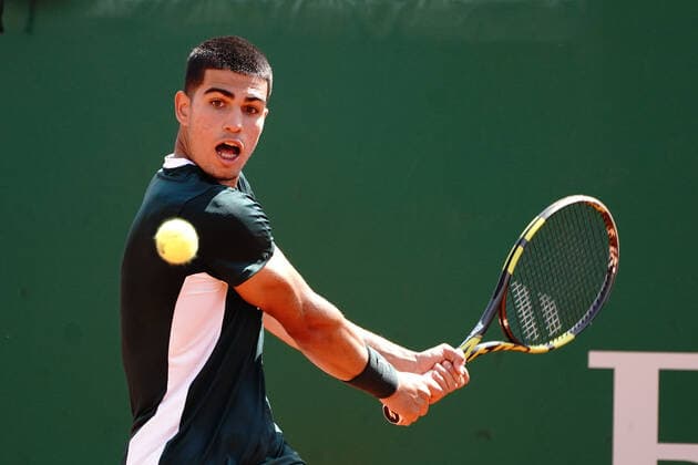 Carlos Alcaraz Garfia (Espagne) TENIS : Master 1000 de Monte-Carlo - Monte Carlo - 13 04 2022 NorbertScanella Panoramic 