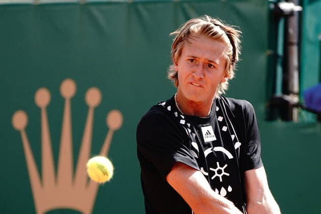 Sebastian Korda (USA) TENNIS : Master 1000 de Monte-Carlo - Monte Carlo - 13 04 2022 NorbertScanella Panoramic 