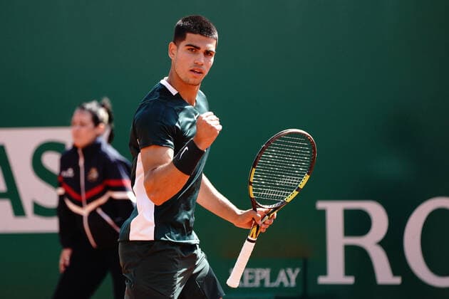 Carlos Alcaraz Garfia (Espagne) TENNIS : Master 1000 de Monte-Carlo - Monte Carlo - 13 04 2022 NorbertScanella Panoramic 