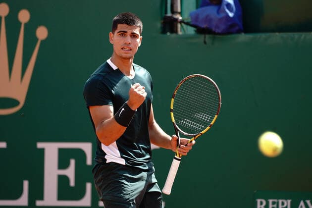 Carlos Alcaraz Garfia (Espagne) TENNIS : Master 1000 de Monte-Carlo - Monte Carlo - 13 04 2022 NorbertScanella Panoramic 
