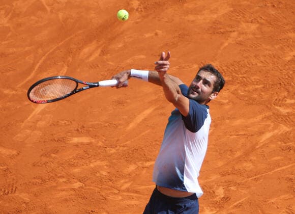 Marin ÄailiÄ‡ of Croatie during the Rolex Monte-Carlo Masters 2022, ATP, Tennis Herren Masters 1000 tennis tournament on April 13, 2022 at Monte-Carlo Country Club in Roquebrune-Cap-Martin, France - Photo Laurent Lairys TENNIS : Master 1000 de Monte-Carlo - Monte Carlo - 13 04 2022 LaurentLairys Panoramic 