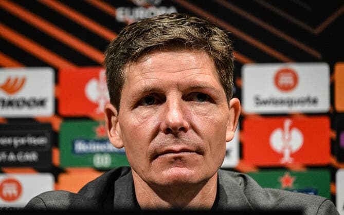 13.04.2022, xjhx, Fussball UEFA Europa League, Eintracht Frankfurt Pressekonferenz emspor, v.l. Trainer Oliver Glasner (Eintracht Frankfurt) zautz (DFL DFB REGULATIONS PROHIBIT ANY USE OF PHOTOGRAPHS as IMAGE SEQUENCES and or QUASI-VIDEO) Barcelona