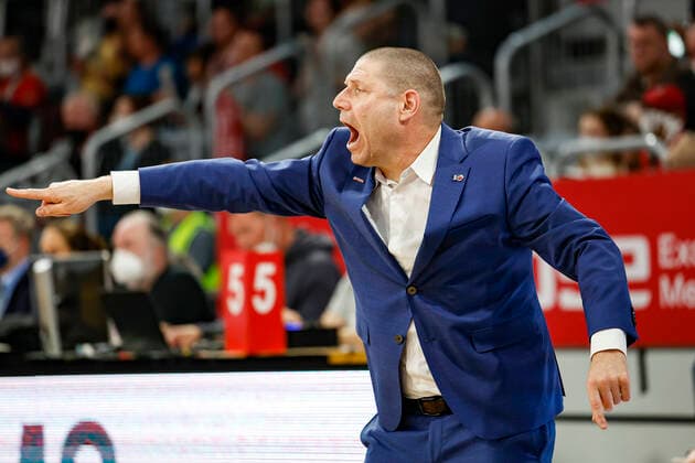 Headcoach Oren Amiel (Brose Bamberg) Brose Bamberg - BG Göttingen Goettingen - easyCredit-BBL - Basketball Bundesliga Saison 2021 22 Spieltag 30, 13.04.2022 Bamberg, Brose Arena Foto: Daniel Löb Loeb Copyright: DanielxLöb