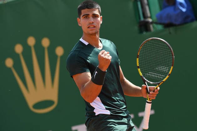 Tennis : Monte Carlo 2022 - Carlos Alcaraz - Espagne Tennis : Monte Carlo 2022 - Monaco - 13 04 2022 ChrysleneCaillaud Panoramic 