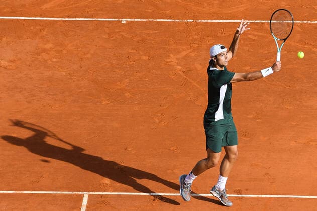 Tennis : Monte Carlo 2022 - Lorenzo Musetti - Italie Tennis : Monte Carlo 2022 - Monaco - 13 04 2022 ChrysleneCaillaud Panoramic 
